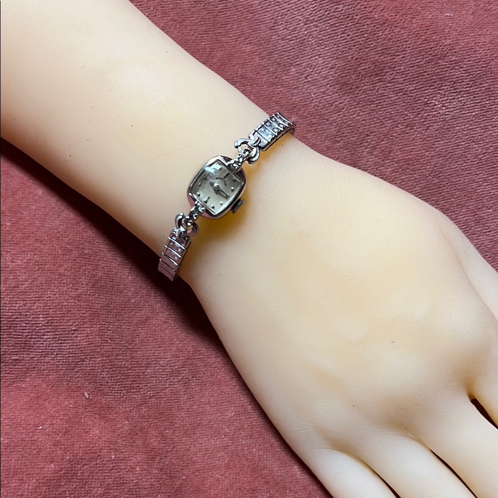 Hamilton 14k With Diamonds Vintage Ladies Bracelet Watch